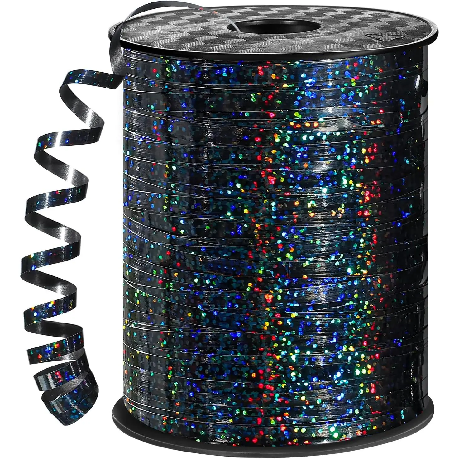Black Curling Ribbon 1/5 Inch 600 Yards Balloon String Ribbons | Thin Shiny Ribbon, Easy To  for  Wrapping Birthday Balloons Party Graduation Decorations