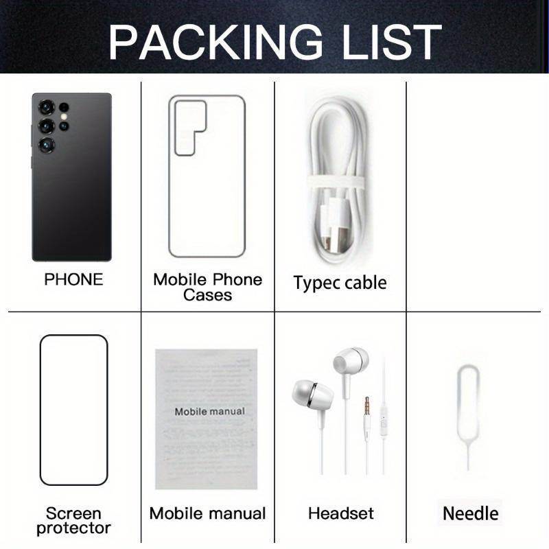 U24 Ultra Android Phone-8GB+256GB  Unlocked Cell Phone with Stylus Pen, 6.8" HD Display, Android 13 OS, Fast Charging