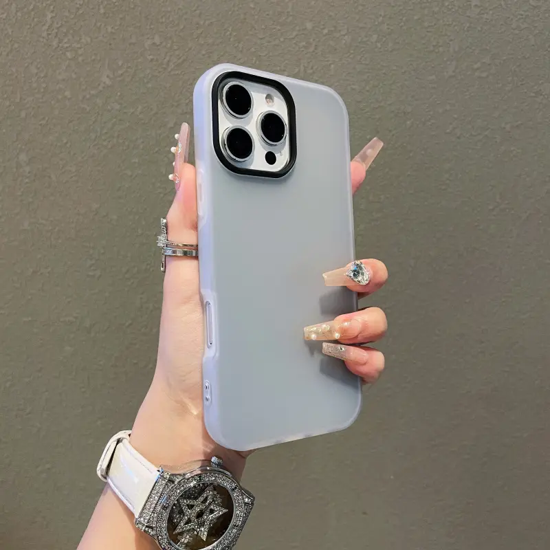 Slim Frosted Translucent Phone Case  Shockproof PC+TPU Protective aestheticphonecase, For iPhone 17Pro Max 16 15 14 13 12 11Pro, comprehensive protection ,modern design  stylish gift