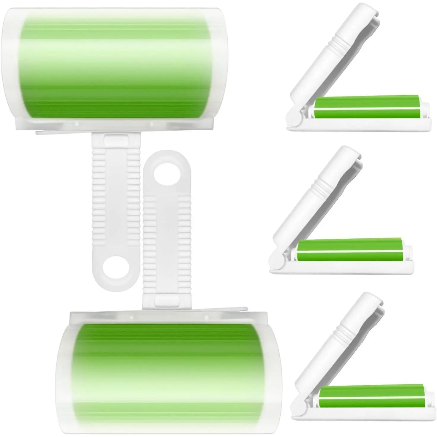 Washable Lint Roller 5 Pack, Sticky Travel Lint Roller, Portable Compact  Remover Cleaner with Cover for Clothes,  Hairs, Carseats, Include Mini and Medium Size