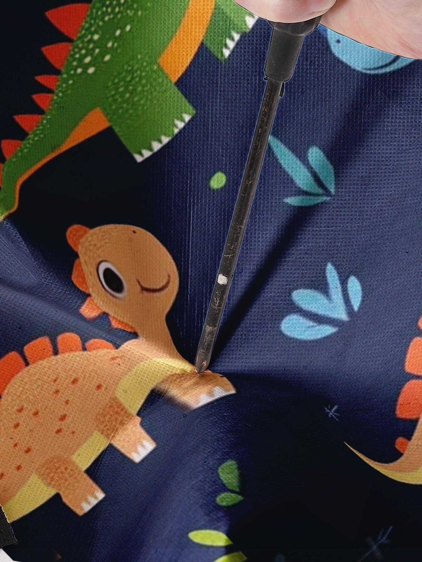 Dinosaur Pattern Laundry Basket with Handle, Dirty Clothes Basket, Durable Foldable Dirty Clothing Storage Bin, Large Capacity Toy Organizer, Non-Sensitive Goods, All Seasons