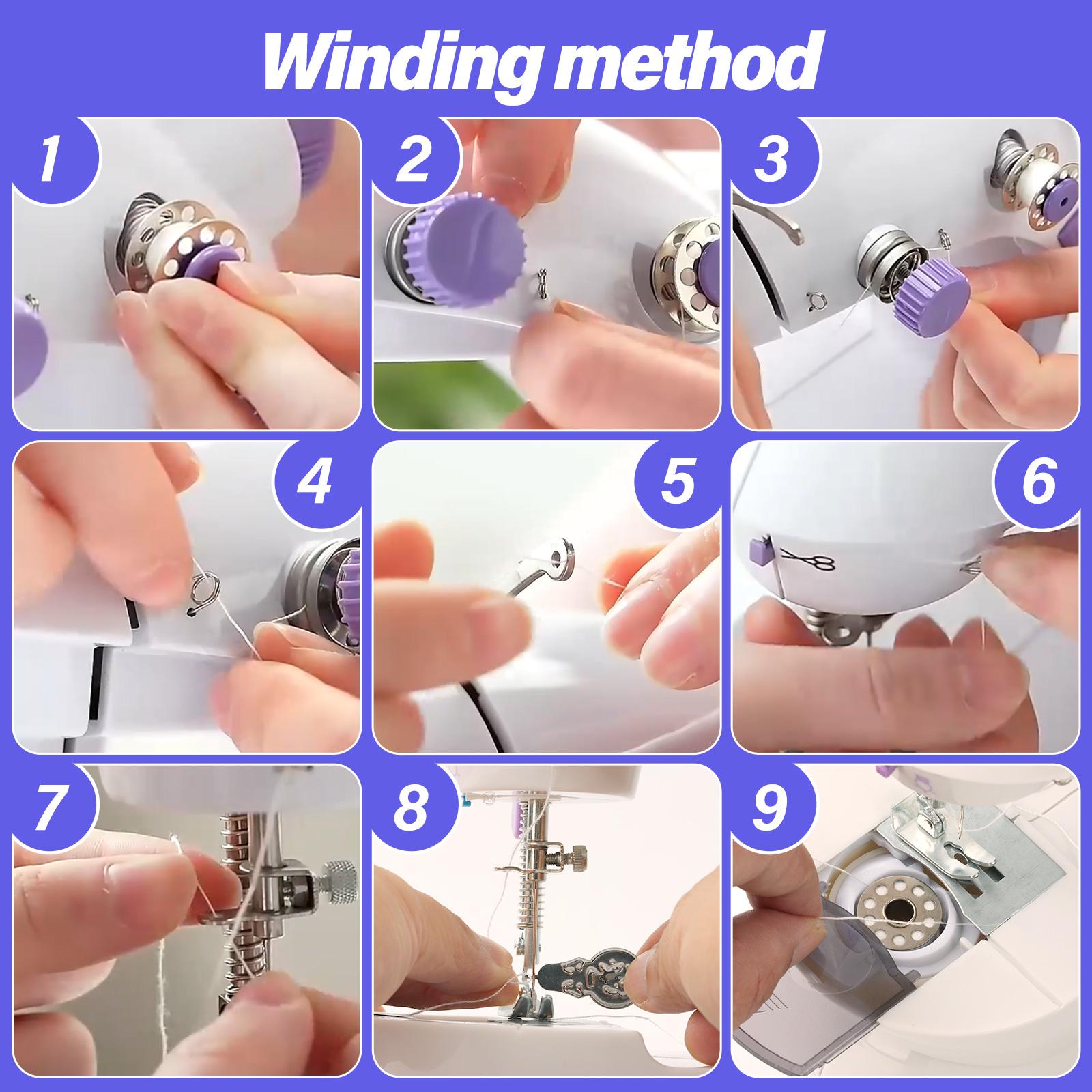 Dc Mini Sewing Machine, Compact Design for Easy Use, Perfect for DIY Projects and Quick Repairs, Portable Sewing Machine