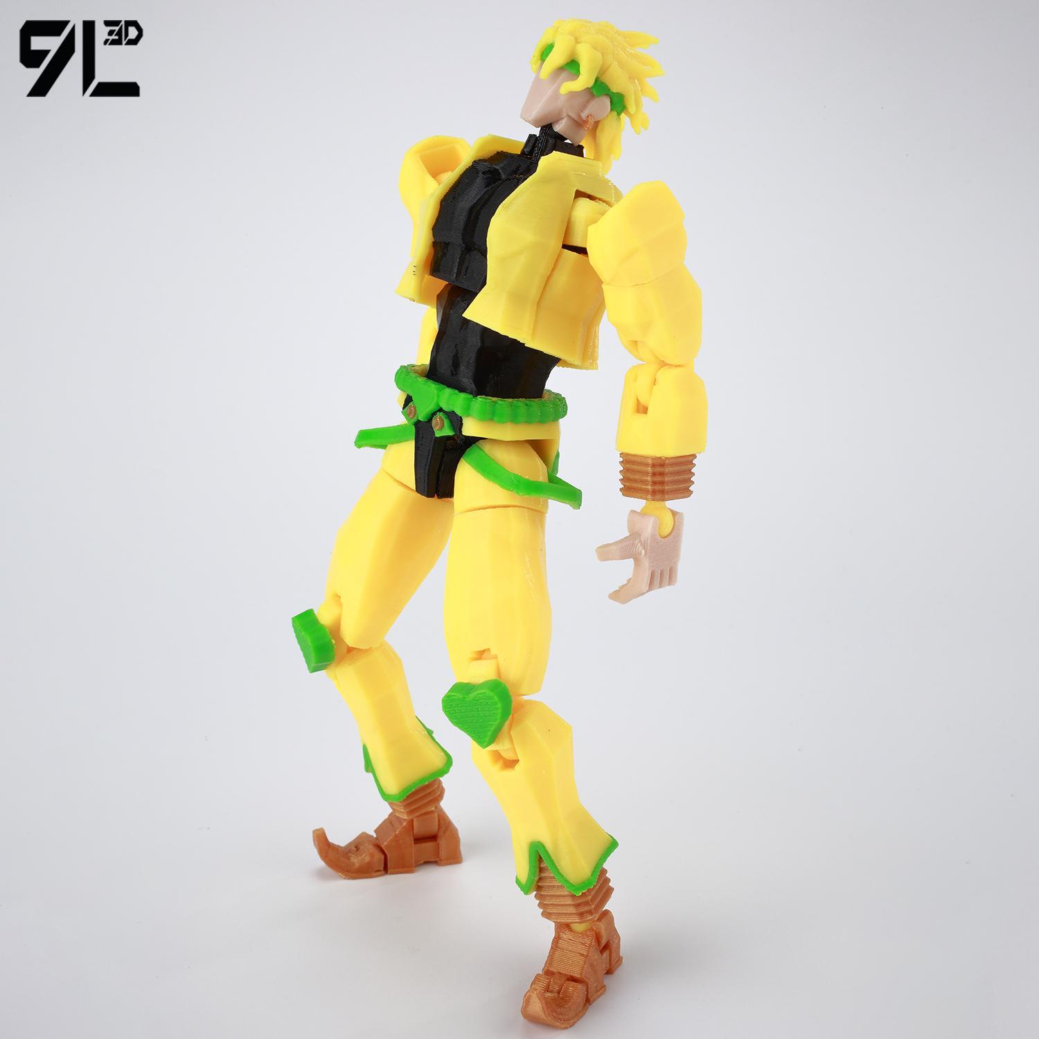 ​9L3D Lucky13 JoJo's Jotaro Kujo Action Figure Dummy13 with Star Platinum T13 Multi-Jointed 3D Printed Collectible Toys Titan13popular popular