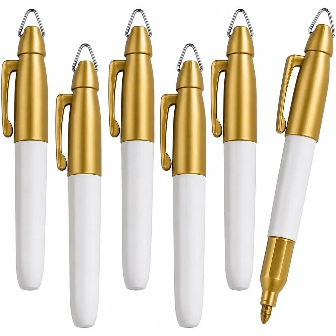 Mini Permanent Markers,  Colours, Fine Point, 6 Count ()