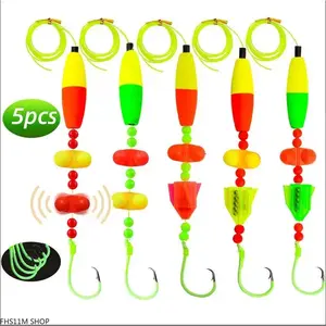 Santee Cooper Catfish Rig Acoustic Rattle Float 5 Pack Circle Hook River Bank Angling FishingTok CatchAndCook Summer Essentials Unisex Premium Heavy Duty Tackle