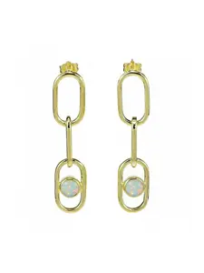 Geometric Opal Dangle Earrings,Iridescent Color-Shifting Opal,Trendy Statement Drop Earrings for Women,Fashion Jewelry Gift 2026