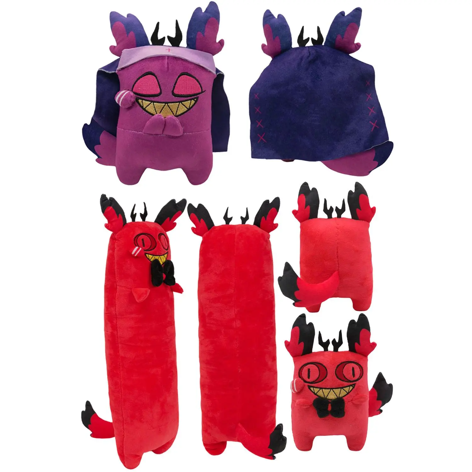 20/50cm Cat Alastor Cosplay Purple Plush Plushies Cartoon Hell Inn Fantasy Props Xmas Birthday Gifts Decor Halloween Mascot