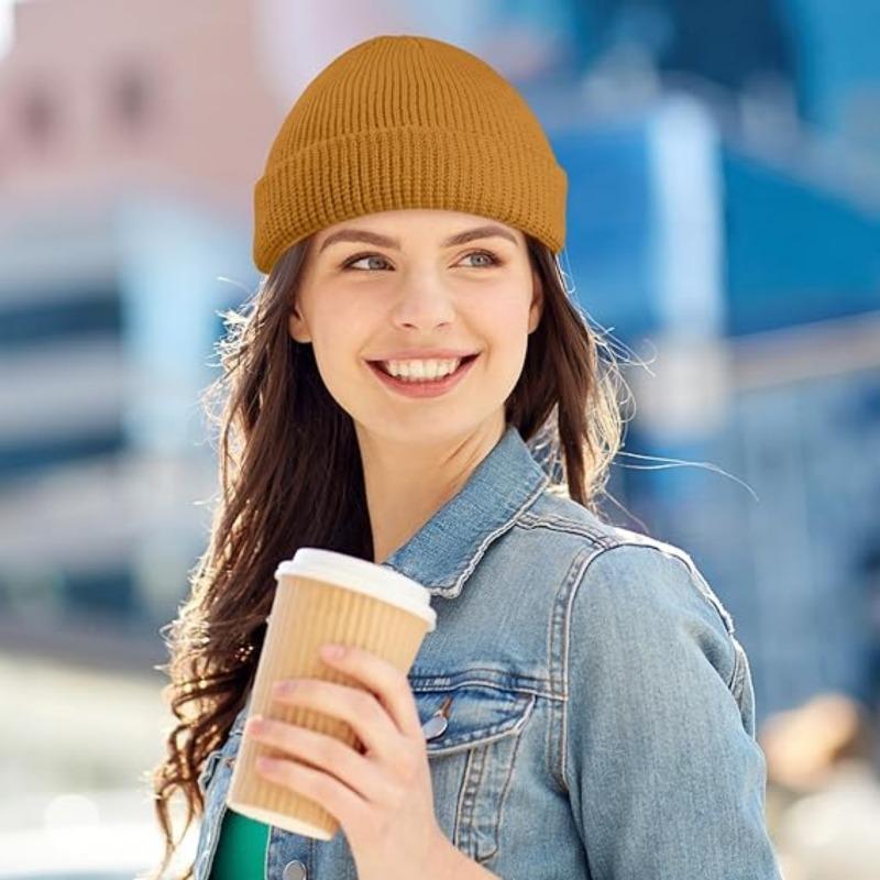 2 or 4 Piece Fisherman Beanie for Men Hat Short Knit Cuff Beaniess Trawler Beanie Watch Hat Roll up Edge Skullcap Unisex 2 or 4 Piece Fisherman Beanie for Men Hat Short Knit Cuff Beaniess Trawler Beanie Watch Hat Roll up Edge Skullcap Unisex