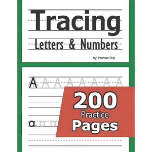 Tracing Letters and Numbers : 200 Practice Pages: Workbook for , , and  Ages 3-5 - Paperback