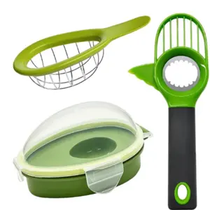 3-Piece Avocado Slicer Set, 3-In-1 Avocado Cutter Tool, Dishwasher Safe, Freshness Preserver, Ideal for Cutting and Dicing