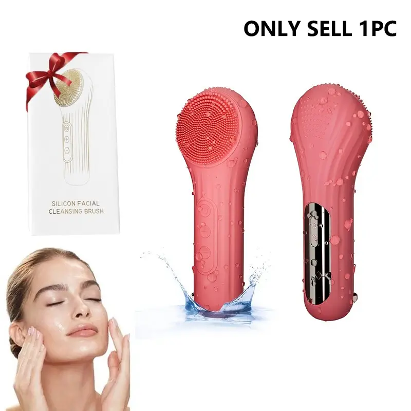 Multifunctional Electric Face Brush, Magnetic Charging, Facial Cleanser, Face Scrubber, Silicone Face Brush, Vibration Massage, USB Rechargeable