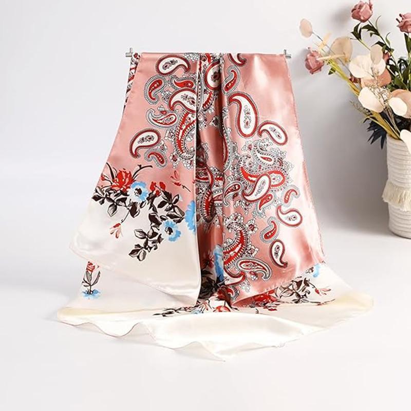 AWAYTR 3Pcs/set 35'' Large Printed Head Scarf Silk Like Texture Square Neck Scarves for Women Hair Kerchief Bandanas Scarf Sleeping Head Wraps Hair Band Headscarf Hair Accessories AWAYTR 3Pcs/set 35'' Large Printed Head Scarf Silk Like Texture Square Neck Scarves for Women Hair Kerchief Bandanas Scarf Sleeping Head Wraps Hair Band Headscarf Hair Accessories