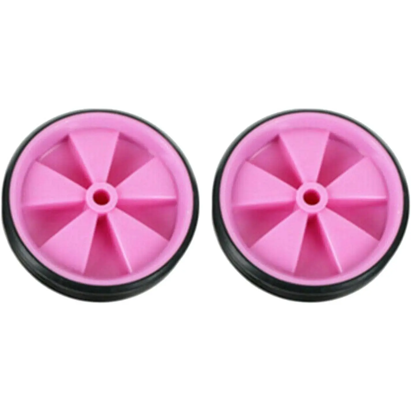 Wheels for , 1 Pair  Assist Wheel 's Cycling Support Wheels,   Stabilisers  Tool, Low Noise Rubber   (COLOR:)