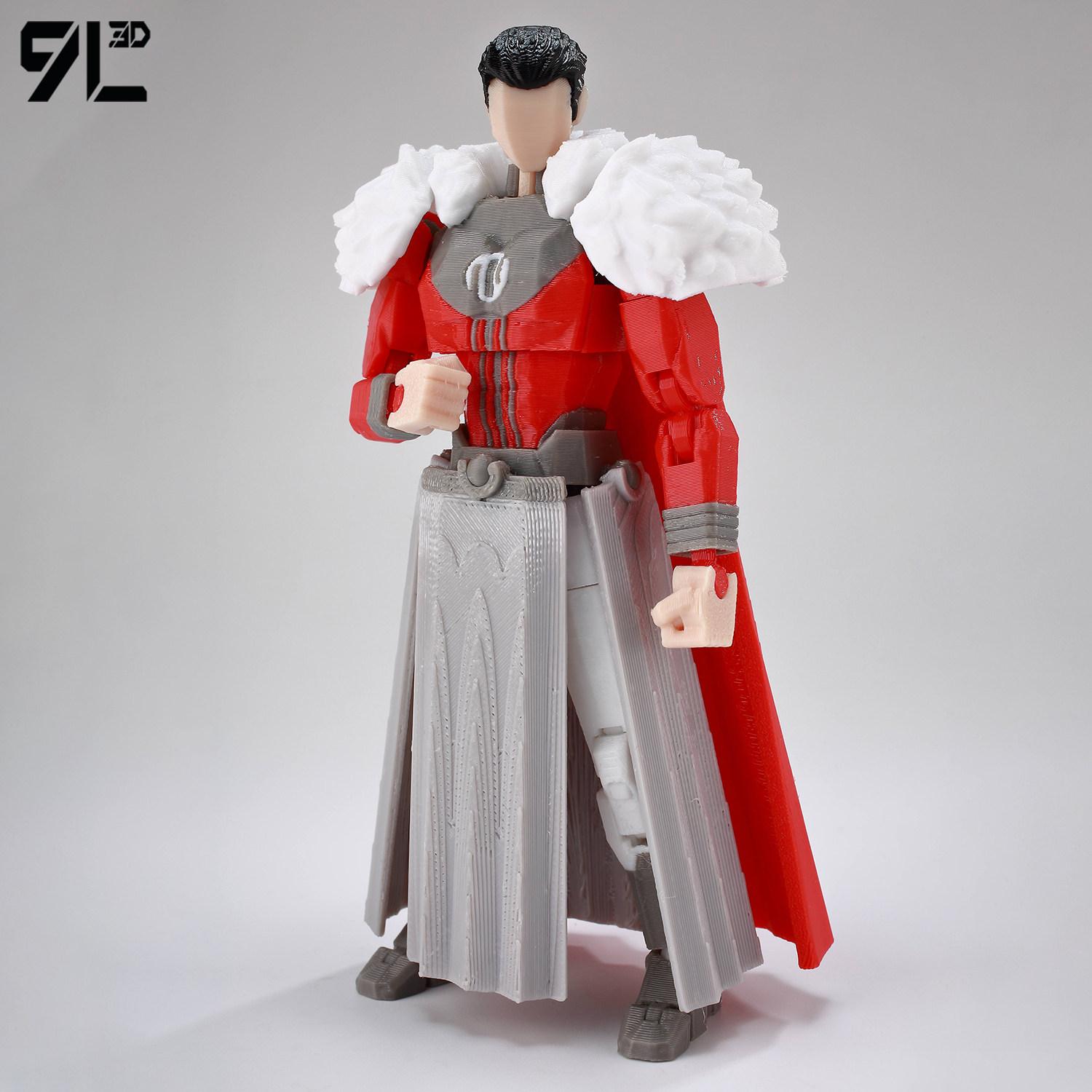 9L 3D 3D Printed Articulated Omni-Man Action Figure From Invincible Series With Interchangeable Hands Collectible Model