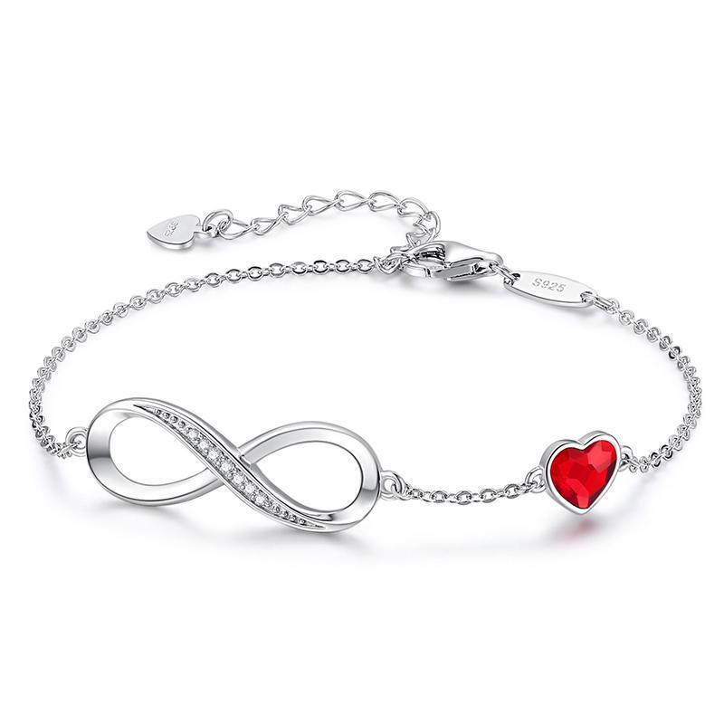 AELNEN S925 Sterling Silver Bracelet for Women - Birthday Gifts with Crystal Accents, Butterfly & Star Charm Jewelry for Sister/Mom/Daughter