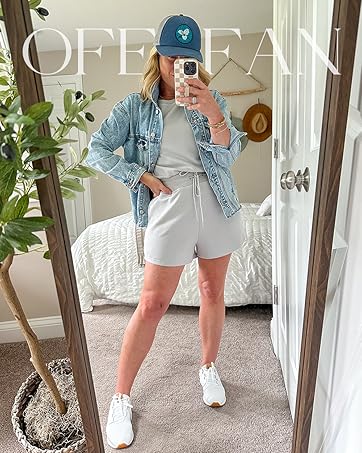 OFEEFAN Rompers for Women Summer Cap Sleeve Adjustable Drawstring Waistband Crewneck Casual Outfits with Pockets SpringStatements