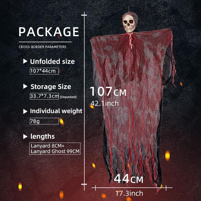 Ghost Cape, 1 Count Bloody Ghost Cape, Festive Decoration, Hanging Decoration for Home, Party, Festival, Party Decoration, Party Gift