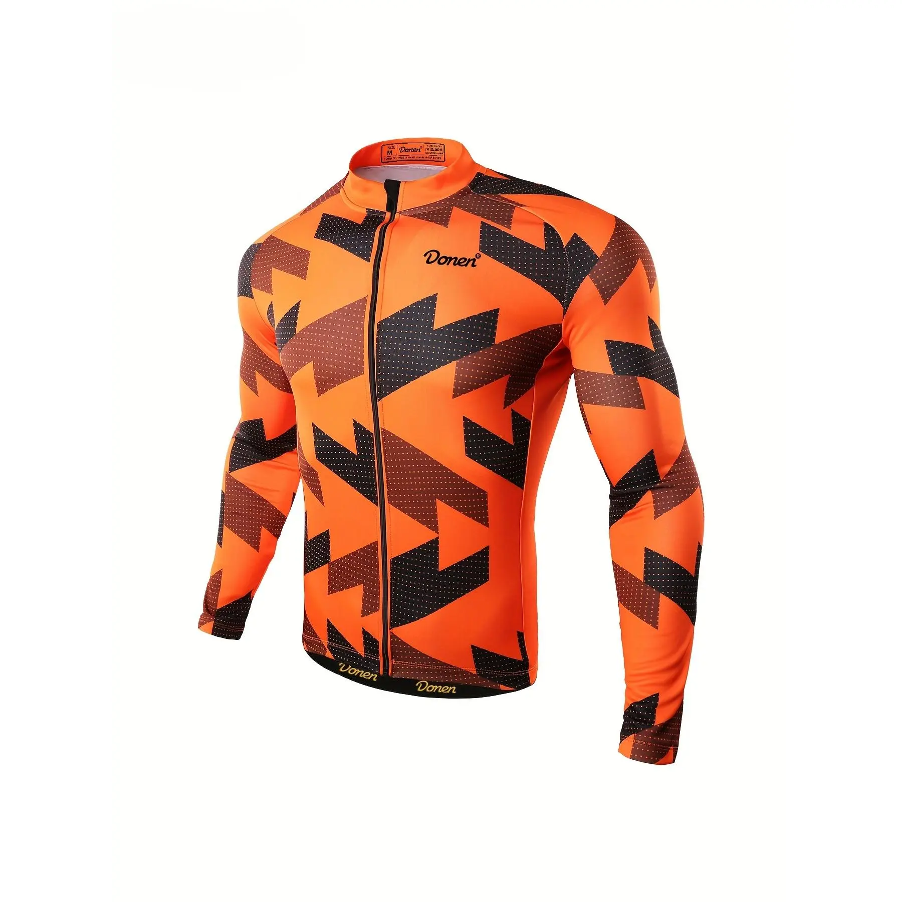 Long-sleeved cycling suit for autumn and winter, comfortable for road cycling, long-sleeved mountain bike cycling suit, cycling equipment for men and women, YKK zipper, bottom hem with anti-slip function