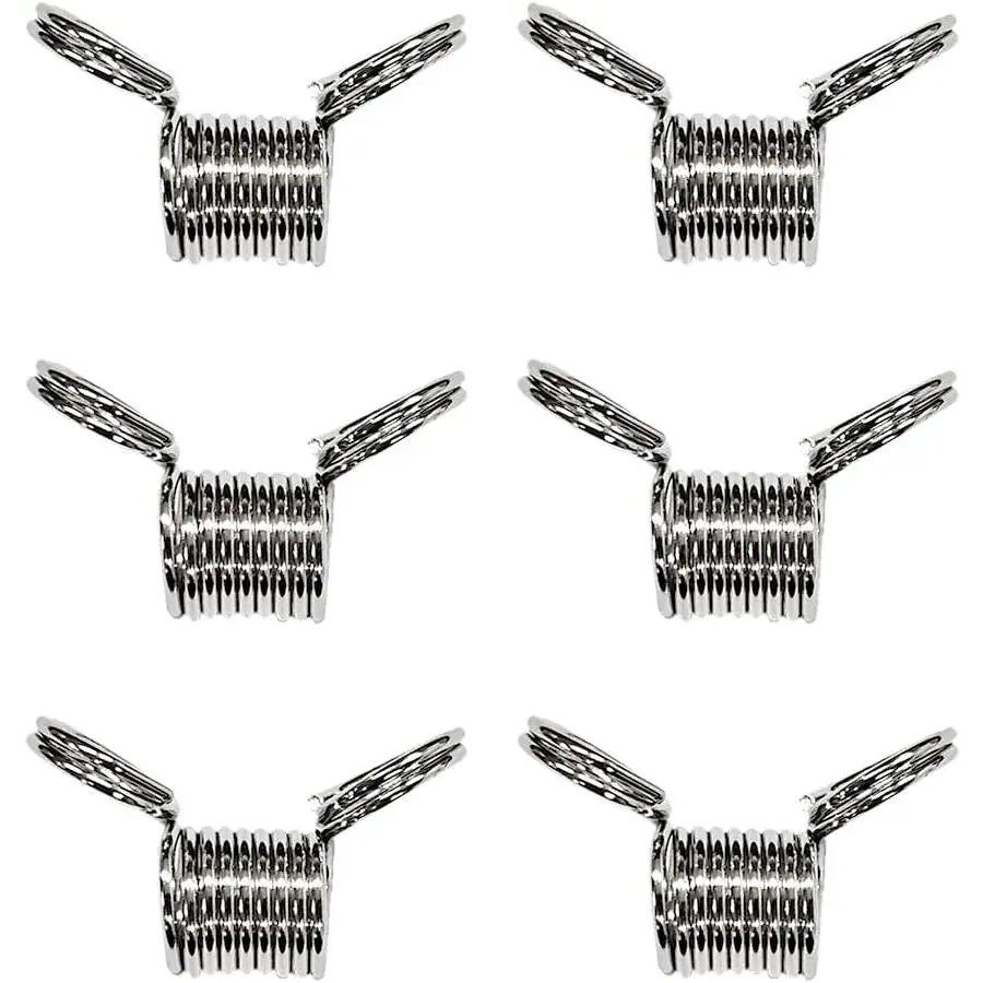 Spring Bead Clamps Stoppers  Making Creative Line Wire End Soft Flex Beads Cord Clips Carbon Steel 6 Pack Small  Repeated Use  Making Tool to  Beads from Falling