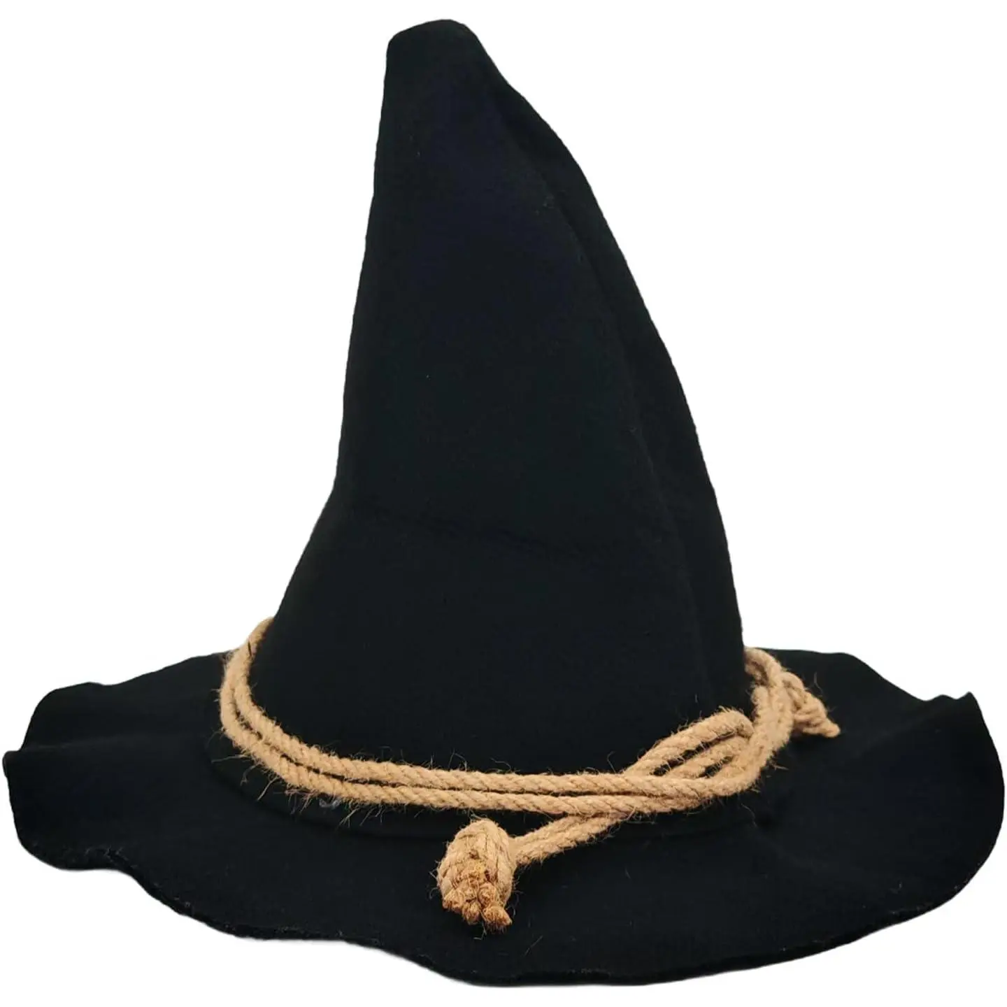 Wizard Hat for Adults, Felt Wide Brim Pointed Hat, Oktoberfest, Halloween Scarecrow Costume Accessory