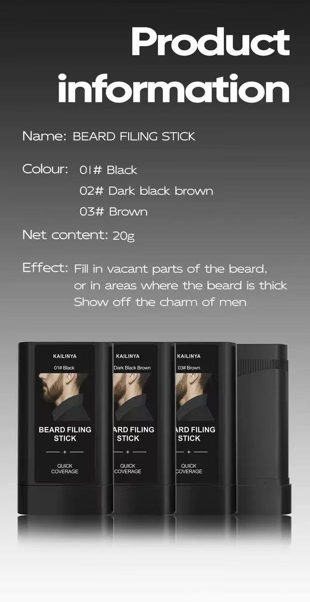 Beard Dye Stick for Men – Fast Touch-Up, Mess-Free, Easy to Apply Hair & Beard Color with Moisturizing Formula| Extra Strength Men’s Cream for Neuropathy Relief & Skin Care