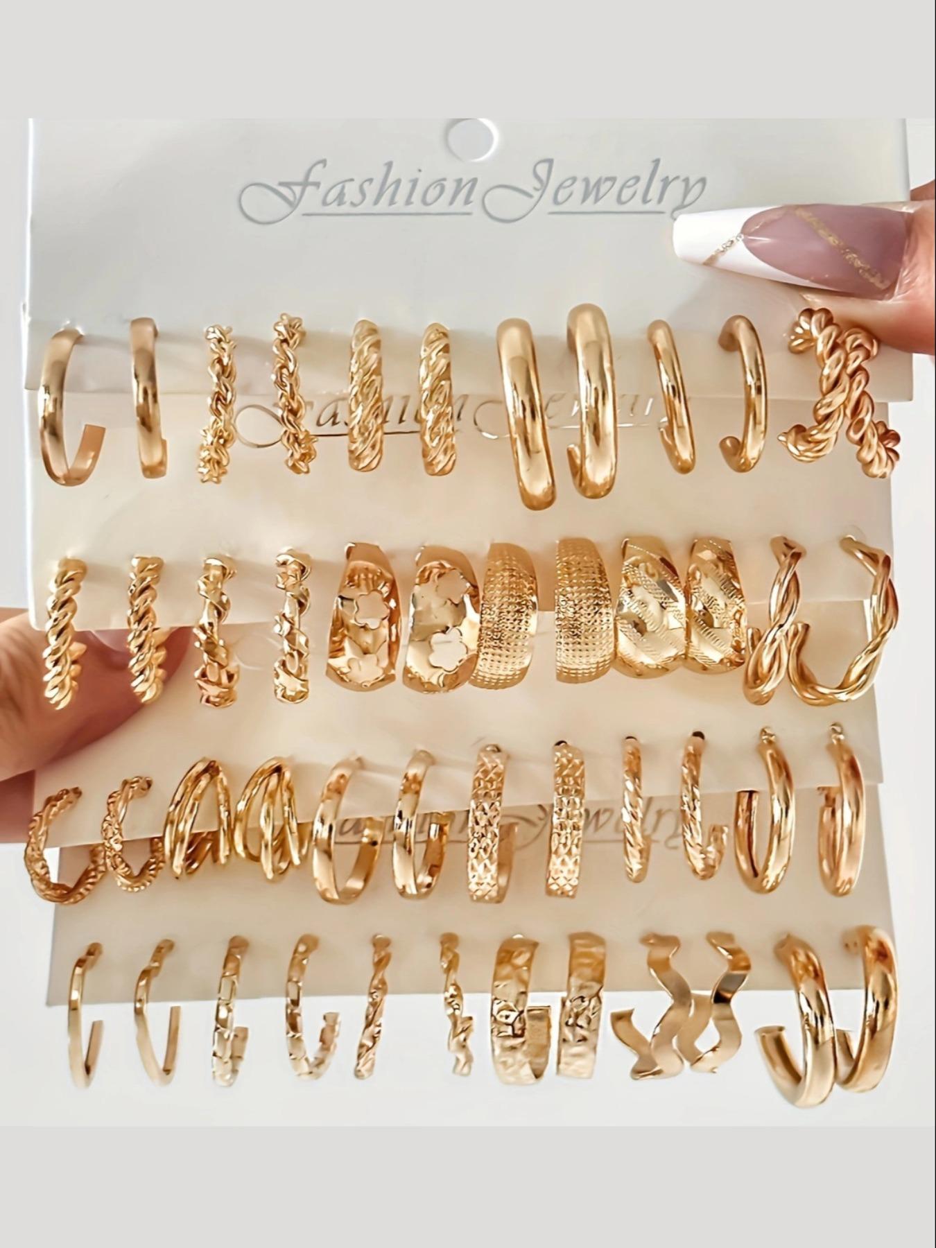 Random Women's Elegant Style, Trendy Exquisite Earrings, Chic Gorgeous Jewelry As Gift for Girlfriend, Random Fine Jewelry