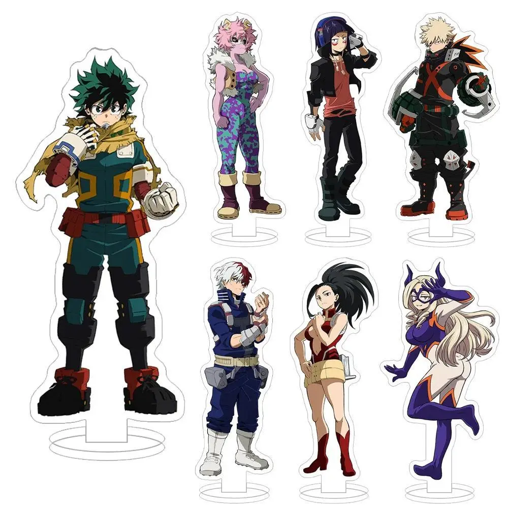 My Hero Academia Official character Lemillion Shoto Mt. Lady Mirko Izuku Midoriya Anime figures big Acrylic stand desk ornament