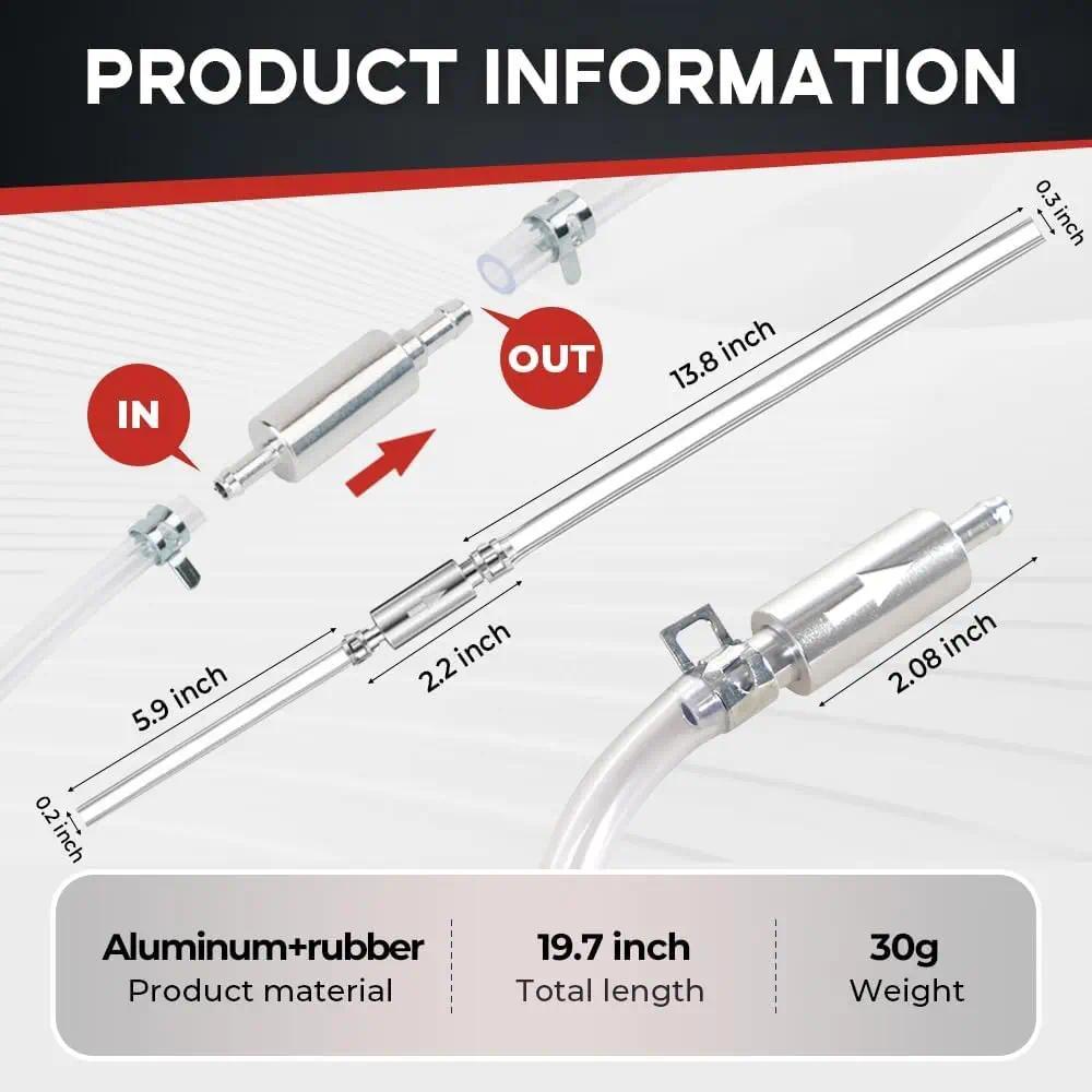 2PCS Brake Bleeder Hose Kit with One Way Check Valve, Universal Brake Fluid Bleeding Tool for Car Motorcycle Clutch Hydraulic Brake System, Soft Tube with Metal Clips, Portable Practical Auto Repair Accessories