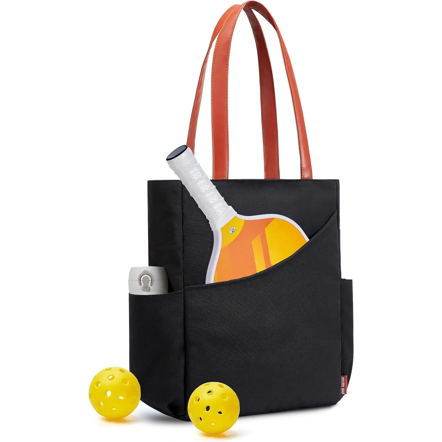Pickleball Bag for Women Stylish Nylon Tote Fits 2 Paddle, Ball, Gear, Utility  Handbag for