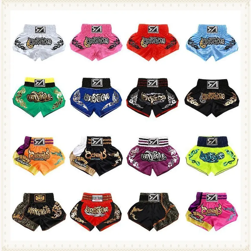 ThaiMuayThaiUFCTrainingFightSandaSummerTrainingBoxingShortsMMAFightingShortsinStockWholesale