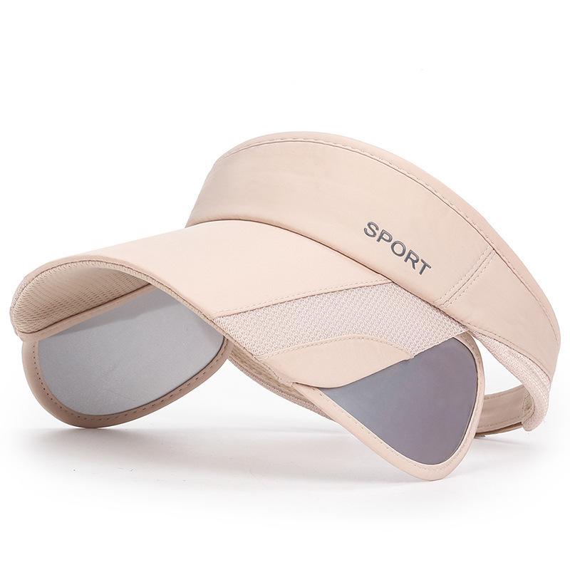 Women's Wide Brim Sun Visor Hat - UPF 50+ UV Protection Open Top Golf Tennis Cap