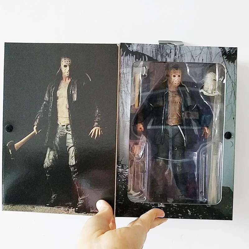 The 13th Figure Toys NECA Friday Freddy Jason Voorhees Blood Action Figure Jason Collectible Model Christmas Halloween Gifts