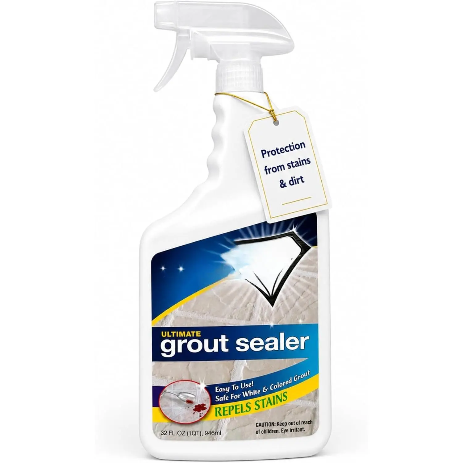 Grout Sealer Professional Strength Tile, Stone & Grout Sealer | Showers, Floors & Backsplashes, Easy-Clean, Stain &  Repellent, Low Odor Contractor Grade, Quart