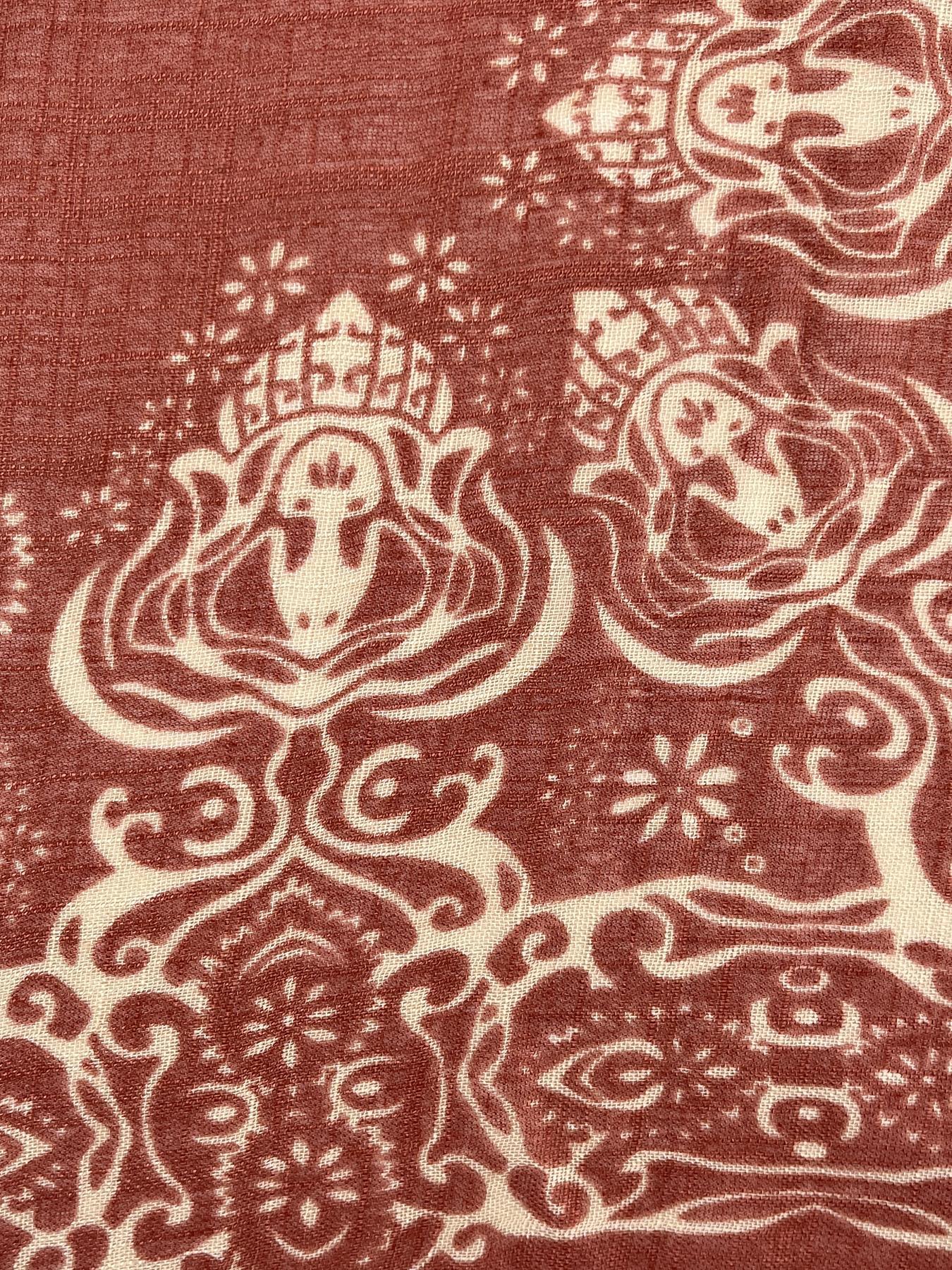 Women's Ethnic Pattern Kimono, Casual Open Front Cover Up for Beach Vacation, Ladies Clothes for Spring & Fall