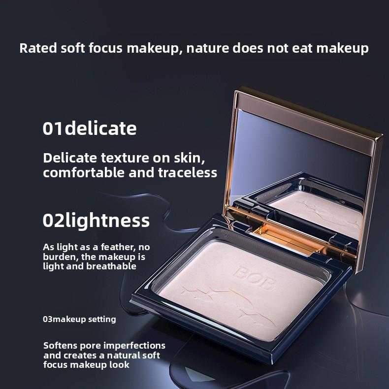 Squalane Luxurious Beauty Powder: Natural Concealer, Long-Lasting, Oil Control, Lightweight, Non-Caking Makeup for Women