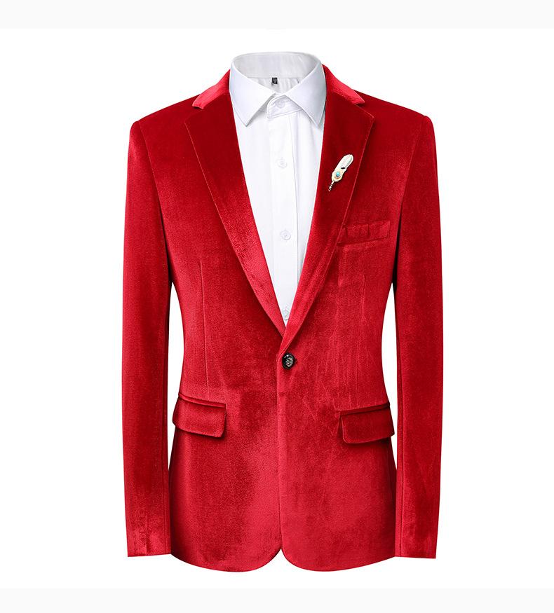 Men's Velvet Suit Jacket  Wedding Tuxedo, Formal Gala Dinner Blazer, Casual Evening Dress Coat
