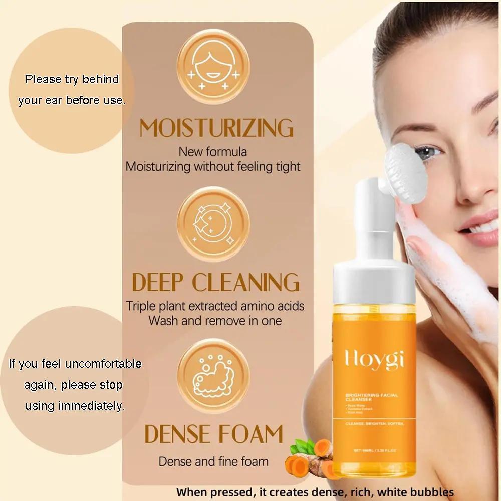 Turmeric & Kojic Facial Cleansing Set, 3 Counts/set Turmeric Cleansing Soap & Turmeric Cleansing Milk & Facial Cleansing Pads, Facial Skin Care Kit, Turmeric Facial Wash