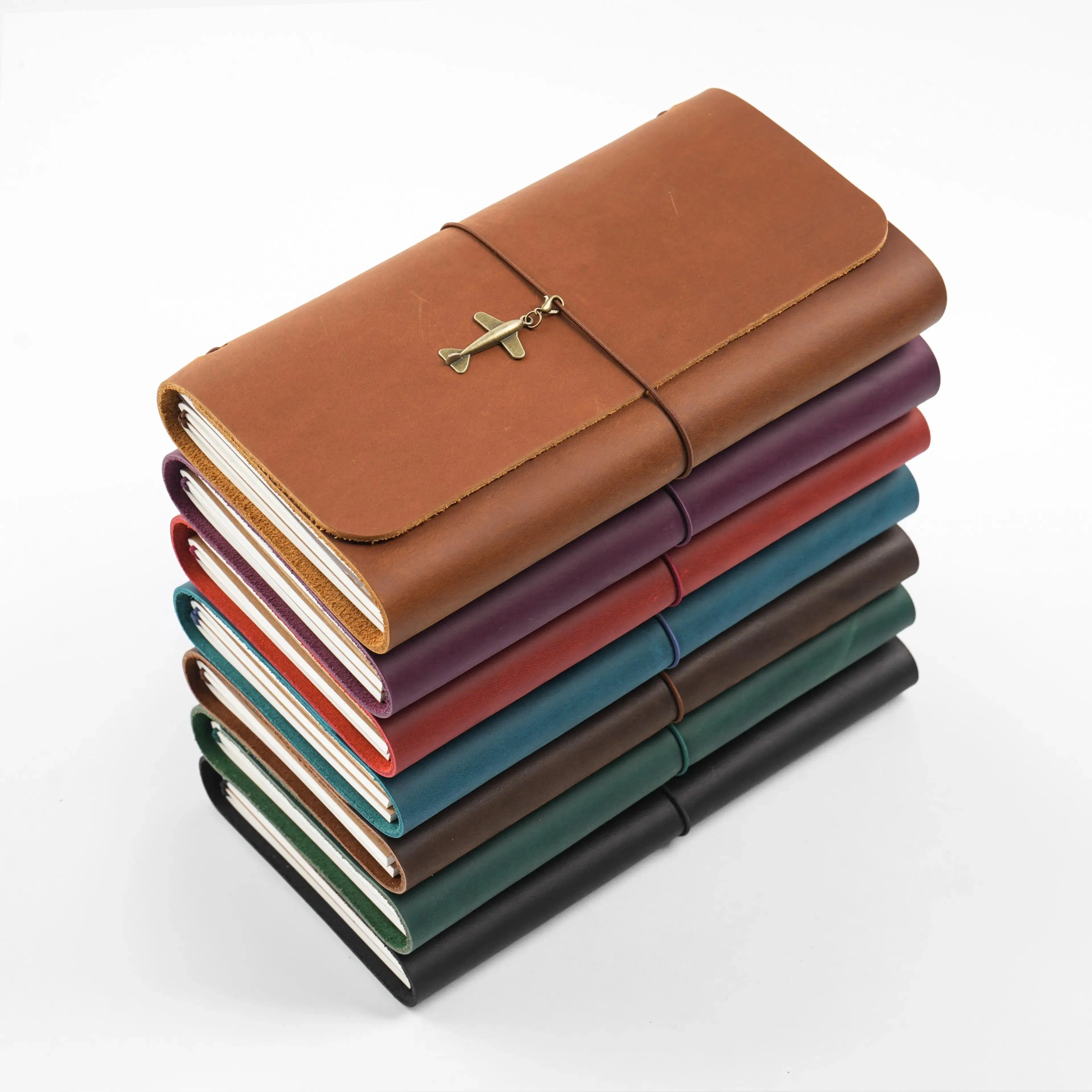 Classic Traditional Trifold Handmade Refillable Leather Journal Notebook, Standard Traveler’s Notebook for Writing, Gifting, DIY Specialty Supplies