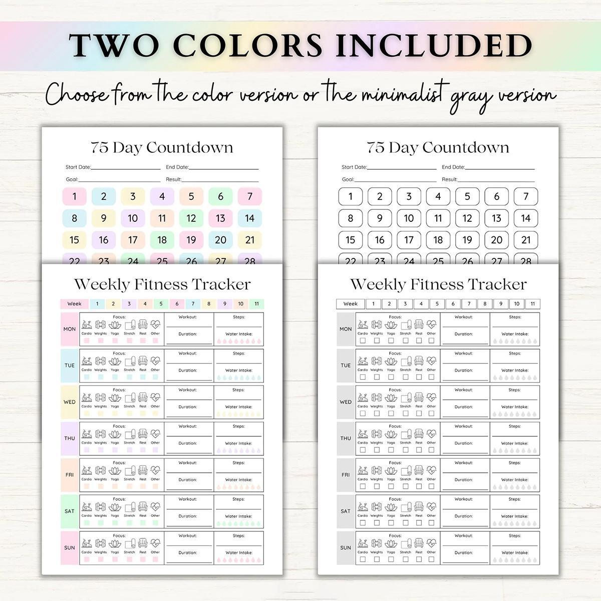 75-day Challenge Planner, 1pc Running Themed Planner Notebook, Personal Organizer for Home Office School, Weekly Planner, Productivity Planner, Spiral Bound Planner, Planner Calendar, Office Stationery & Supplies