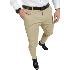 Runcati Mens Slim Fit Dress Pants Stretch Skinny Slacks Casual Tapered Lightweight Chinos Work Pant Trousers