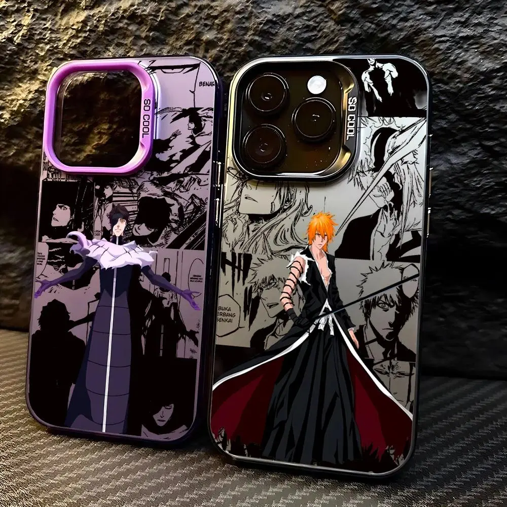 Anime Cool BLEACHS Phone Case For iPhone 17 16 15 14 13 12 11 Pro Max Plus Anti Fall Matte Back Cover Funda