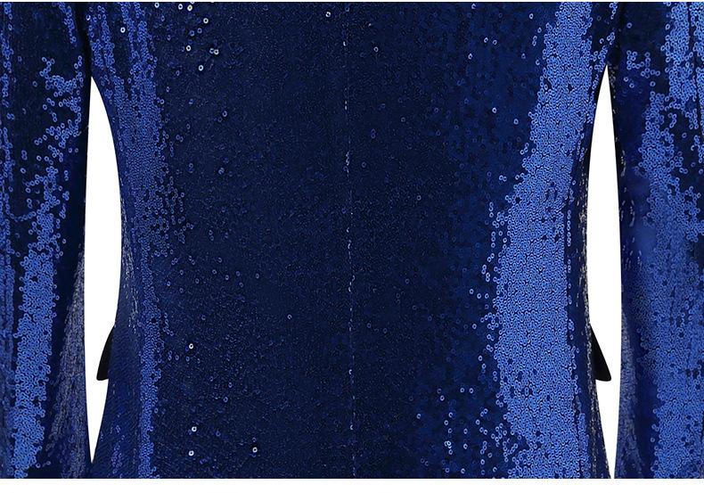 Gold Sequin Stage Performance Suit Jacket  Men's Korean Style Blazer For Nightclub, Wedding Host, Emcee, Photoshoot