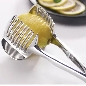 1pc Lemon Slicer, Tomato Slicer, Lemon Slicer, Household Multi-Functional Slicer, Fruit And Tomato Divider. Lemon Slicer, Manual Slicing Clamp for Tomatoes, Tomato And Egg/Spinach Divider Tools. Lemon Slicer, 450 Regions