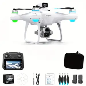 Upgraded Drone with 2 Batteries 40min Flight Brushless Motor Obstacle Avoidance Return Eagle Camera
