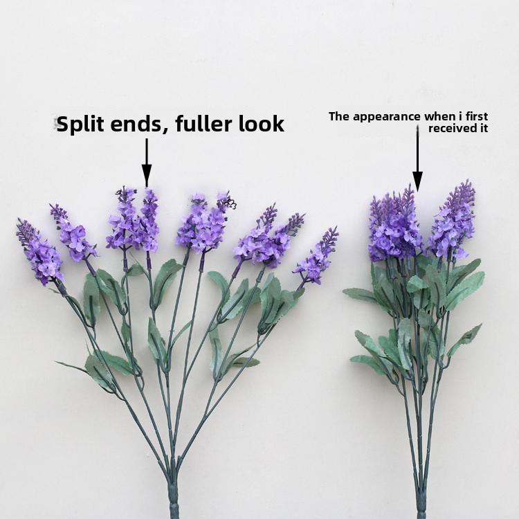 10 artificial lavender bouquets, fake flowers for outdoor decoration, silk flowers for flower beds and planters, 3-piece set