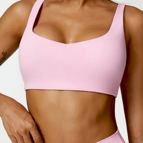 Women's Solid Backless Sports Bra, Quick Drying Breathable Comfortable Wireless Workout Yoga Bra, Wirefree Sports Bra, Backless Yoga Bras, Exercise Bra, Summer Outfits 2024, Ladies Sportswear for Indoor Outdoor Wear