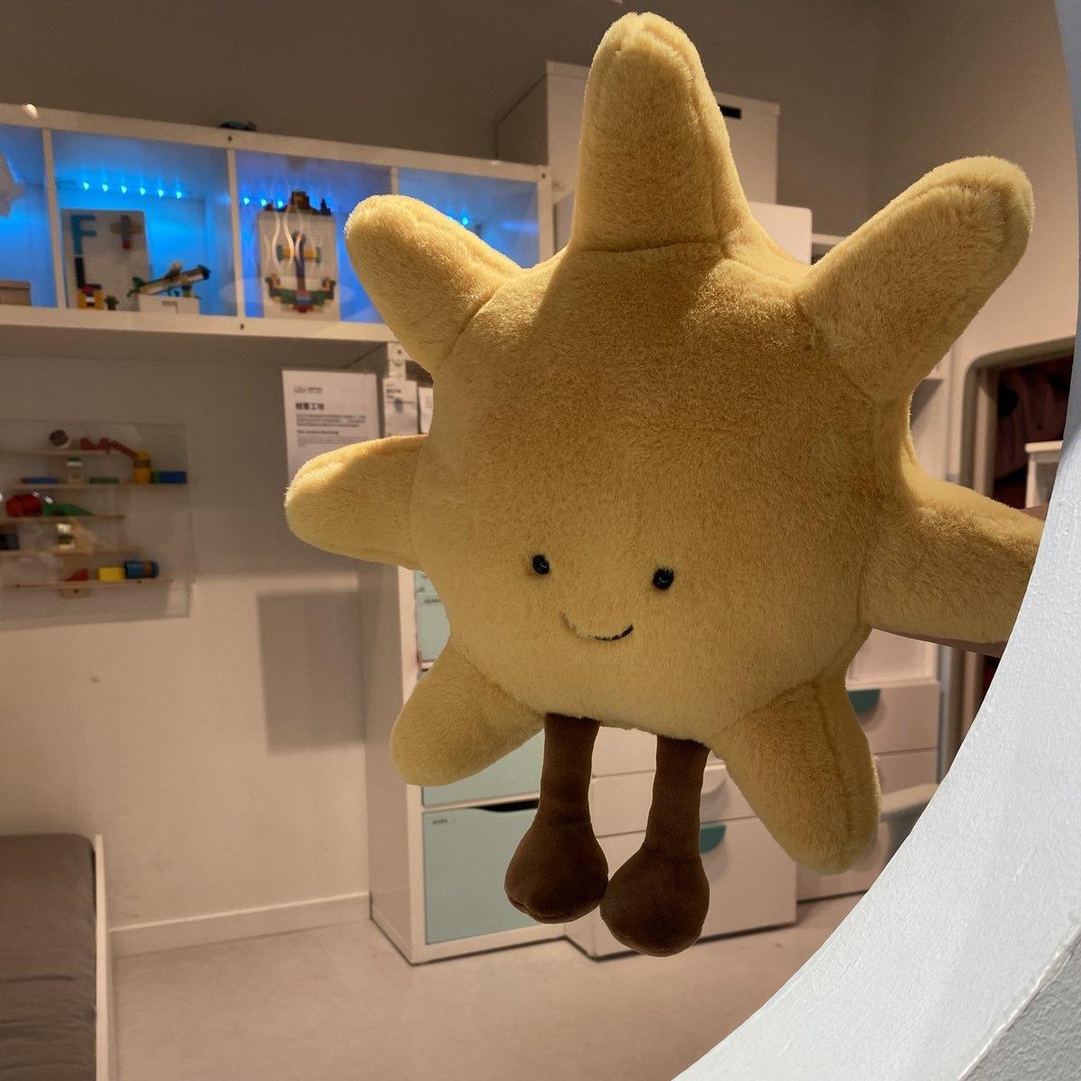 Aesthetic sun Plushie - Super Soft Cozy Room Decor, Trendy sun Stuffed Animal for Bed & Sofa, Cute Kawaii Gift for Girls, Ultra-Soft Cuddle Buddy