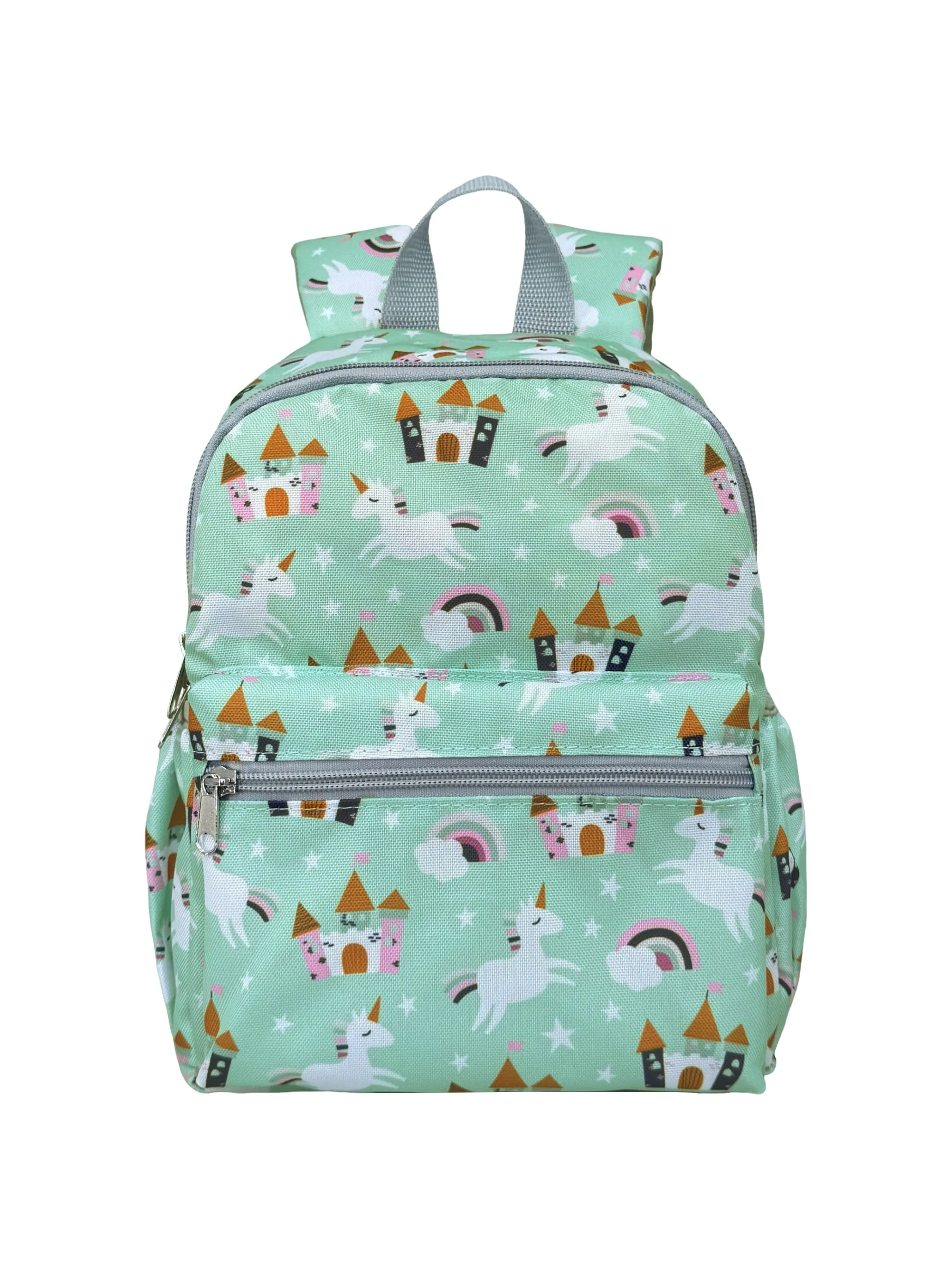 Cute Rainbow Unicorn Pattern Backpack, Cartoon Design, Adjustable Breathable Straps, Comfortable for Daily Use, Travel, Gifts