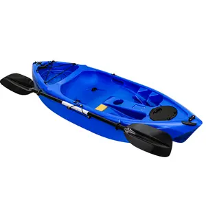 Kids' Sit-Inside Recreational Kayak - 7 ft, Includes Paddle, 88 lbs Max Capacity, Blue