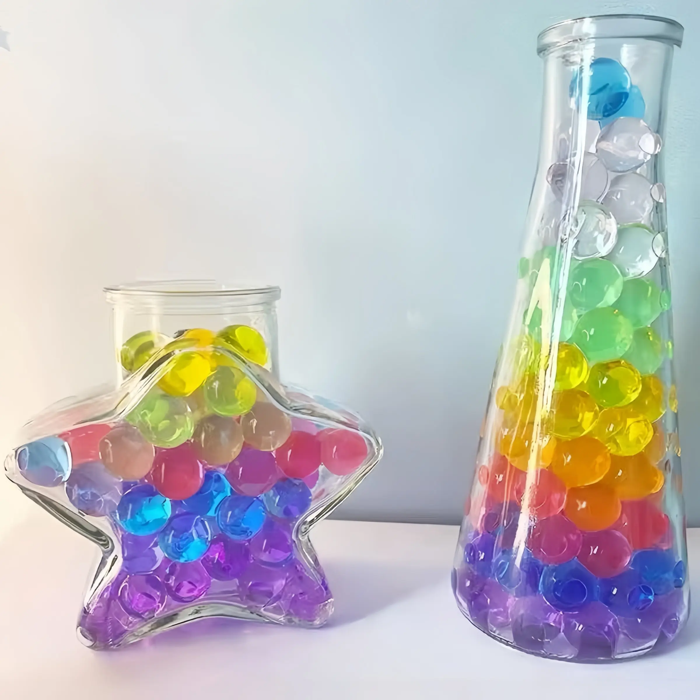 Clear Gel Jelly Beads, Moisturizing Elastic Crystal Balls, Non-Toxic Absorbent Beads, Vase Filler, Wedding Decor, Holiday Decorations